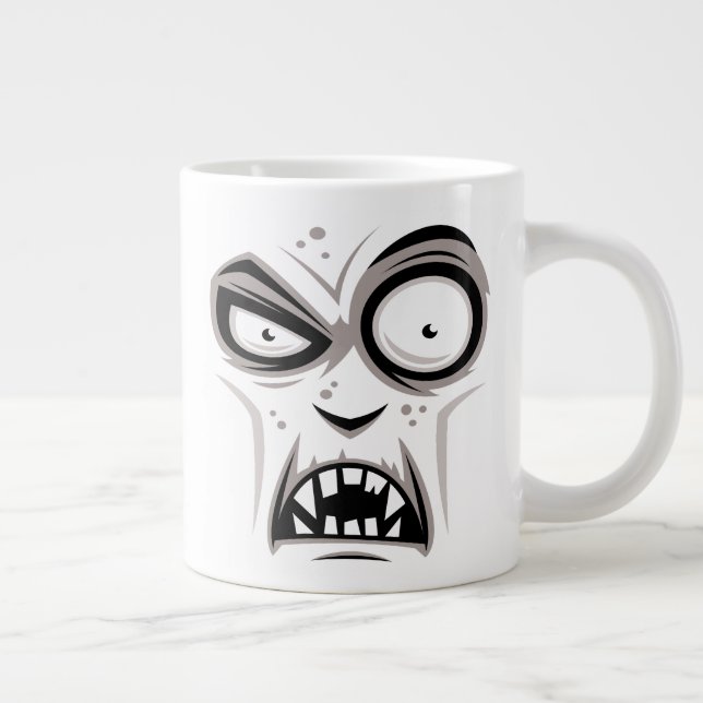 Nosferatu Vampire Face Large Coffee Mug (Right)