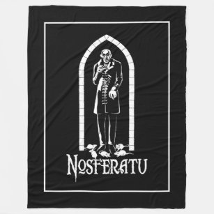 Nosferatu Vampire Fleece Blanket