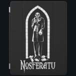 Nosferatu Vampire iPad Cover<br><div class="desc">A drawing based on the original German silent film,  Nosferatu. Creepy actor Max Schreck is perfect for the title role. Here he is surrounded by some minions,  rats.</div>