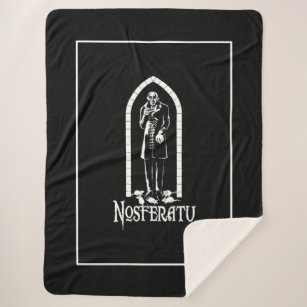 Nosferatu Vampire Sherpa Blanket