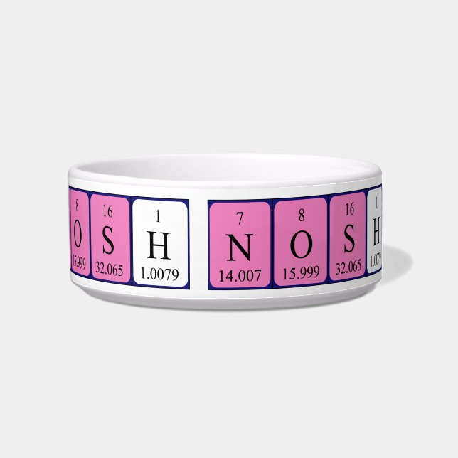 Nosh periodic table word pet bowl 1 (Right)