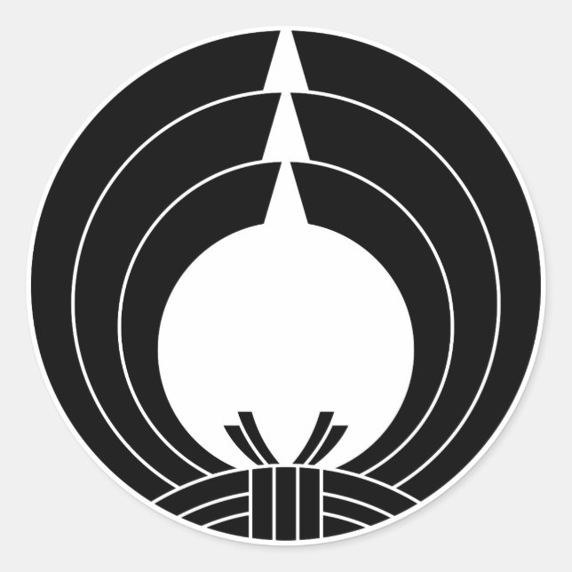 Noshi circle classic round sticker (Front)