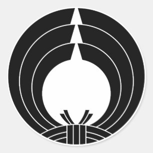 Noshi circle classic round sticker