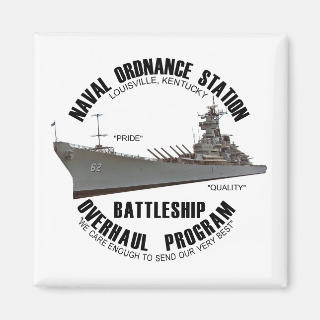 NOSL Battleship Overhaul Program Magnet (Front)