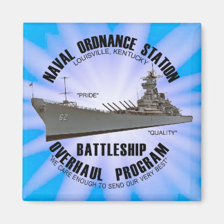 NOSL Battleship Overhaul Program Magnet Blue