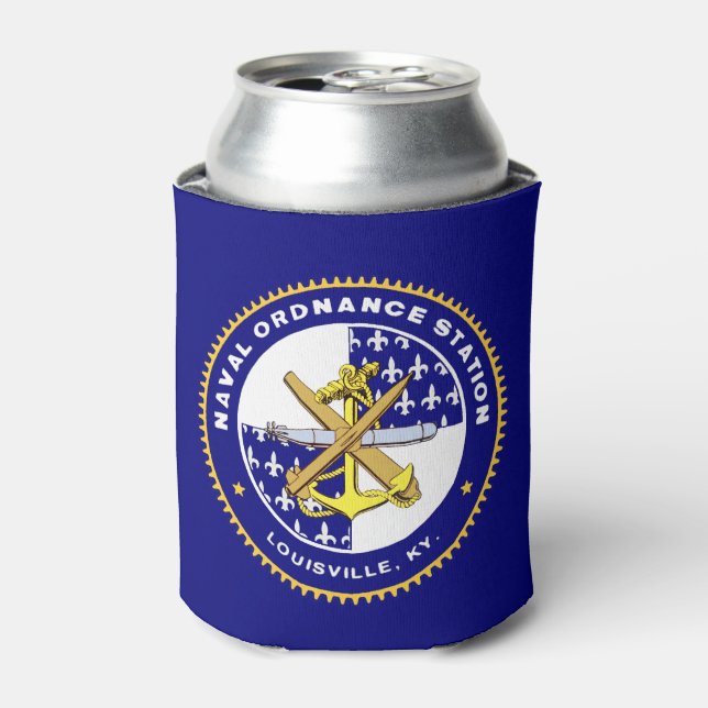 NOSL Logo Battleship Program Can Cooler (Can Front)