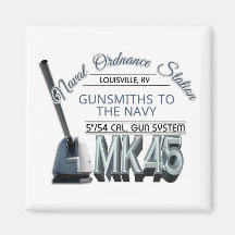 NOSL Mk45 Gun Systems Magnet