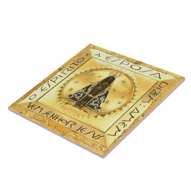 Nossa Senhora da Conceição Aparecida Ceramic Tile (Side)