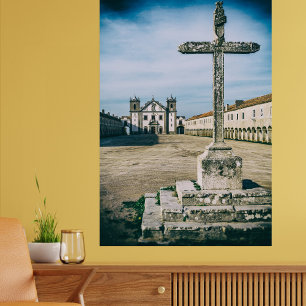 Nossa Senhora do Cabo Sanctuary, cross and church Photo Print