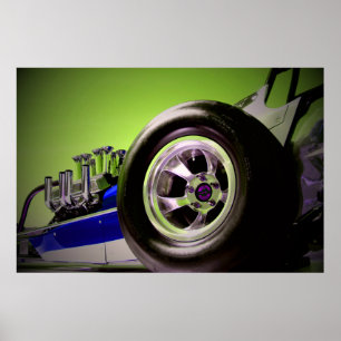 Nostalgia Dragster Poster