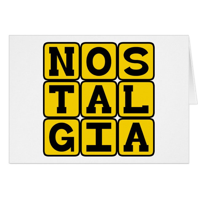 Nostalgia, Longing For The Past (Front Horizontal)