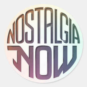 Nostalgia Now Logo Classic Round Sticker