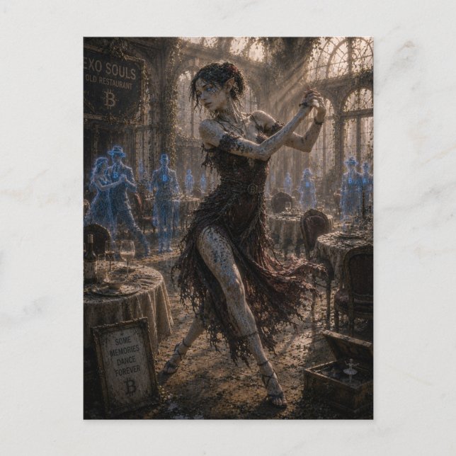 Nostalgia / Tango Dancer / Old Restaurant Postcard (Front)