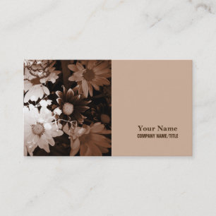 nostalgia western country wildflower summer daisy business card