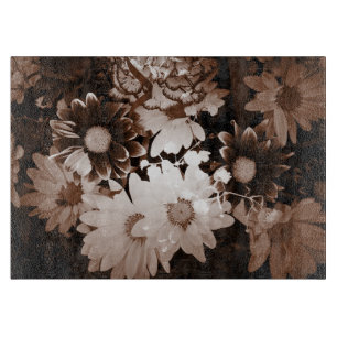 nostalgia western country wildflower summer daisy cutting board