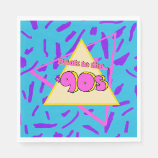 Nostalgic 90's Birthday Party Napkin