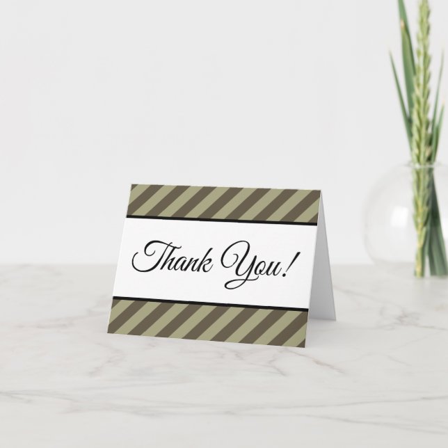Nostalgic and Traditional "Thank You!" Thank You Card (Front)