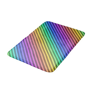 nostalgic arcade stripe : bath mat