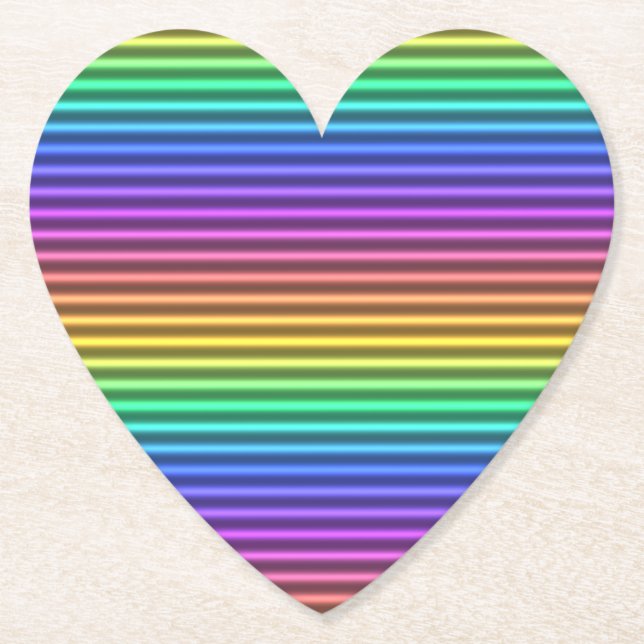 nostalgic arcade stripe : paper coaster (Front)