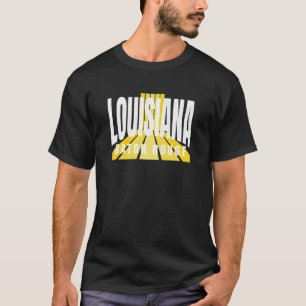 Nostalgic Baton Rouge Cool Purple & Yellow Louisia T-Shirt
