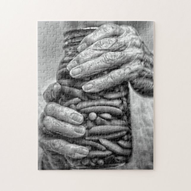 Nostalgic Black and White Puzzle (Vertical)