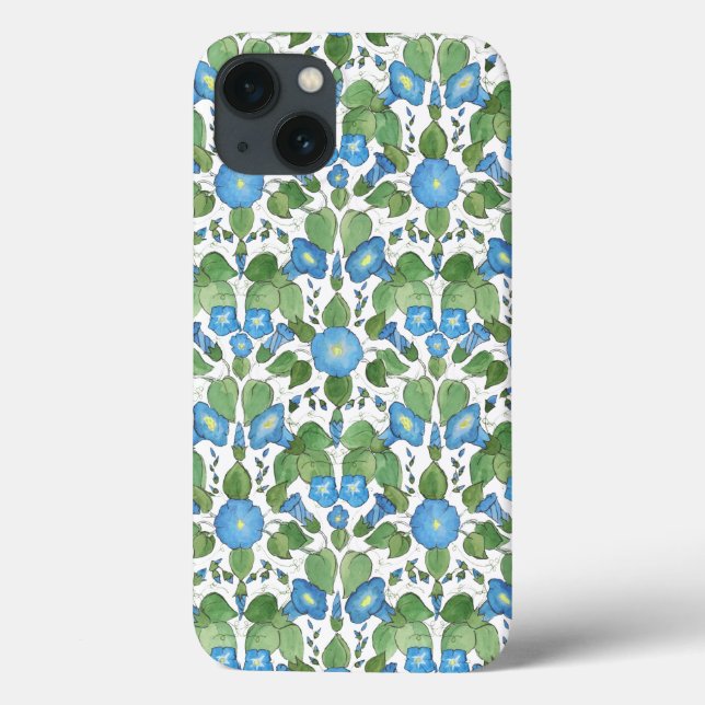 Nostalgic Blue Morning Glory Case-Mate iPad Case (Back)