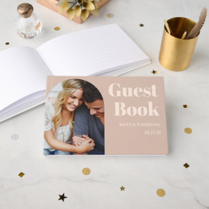 Nostalgic Charm Retro Wedding Guest Book