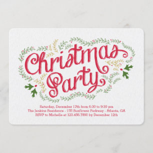 Nostalgic Christmas Party Invitation