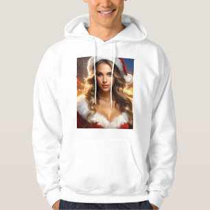 Nostalgic Christmas Santa Girl Hoodie