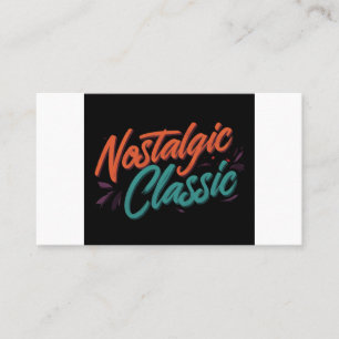 Nostalgic classic business card