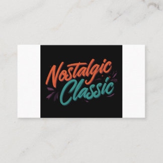 Nostalgic classic  business card