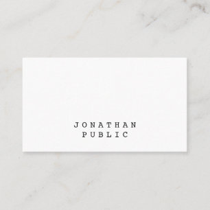 Nostalgic Classic Look Minimalist Elegant Template Business Card
