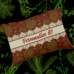 Nostalgic Classic William Morris Pattern Holiday Decorative Cushion