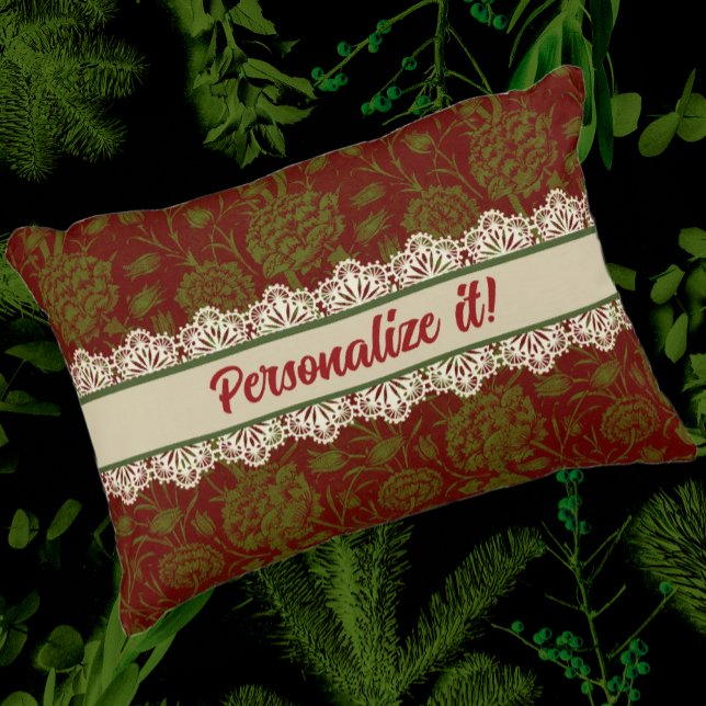 Nostalgic Classic William Morris Pattern Holiday  Decorative Cushion (Creator Uploaded)