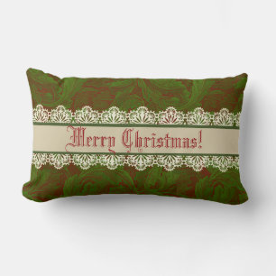 Nostalgic Classic William Morris Pattern Holiday Lumbar Cushion