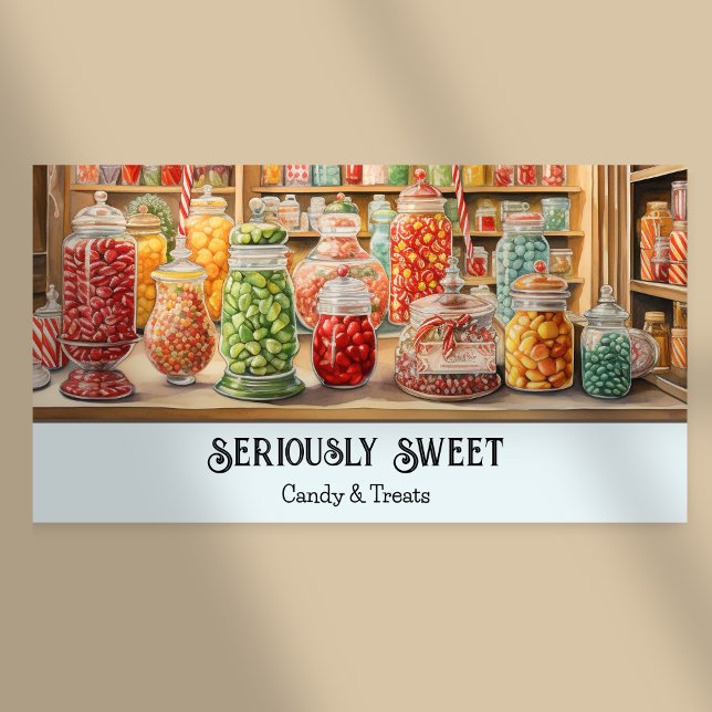Nostalgic Colourful Retro Candy Shop Sweets Store Banner (Creator Uploaded)
