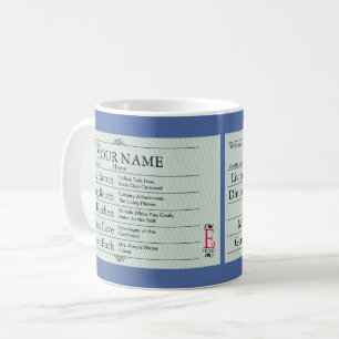 Nostalgic E-Ticket Customisable Coffee Mug