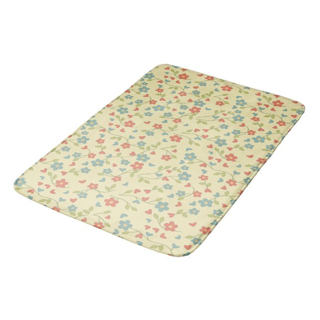 Nostalgic Florals Bath Mat 3 sizes (Angled)