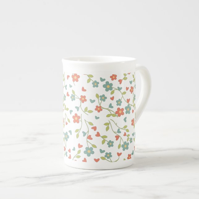 Nostalgic Florals Bone China Mug (Front Right)