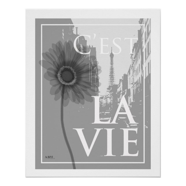 nostalgic flower art -gerbera- poster (Front)