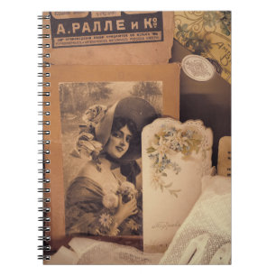 Nostalgic Glamour: Vintage Russian Portraits. Notebook