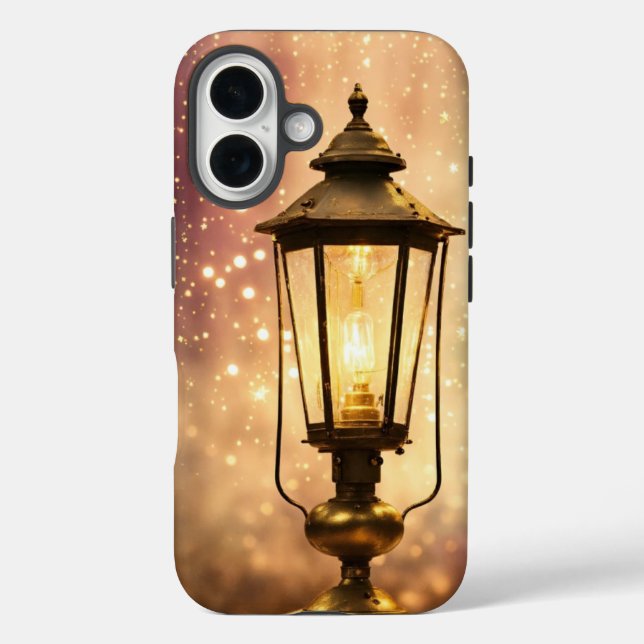 Nostalgic Glow – Vintage Kerosene Lamp iPhone Case (Back)