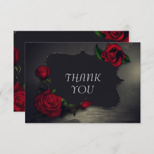 Nostalgic Gothic Love Birthday Thank You Card