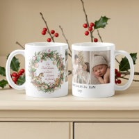 Nostalgic Grandparents Baby First Christmas Photo