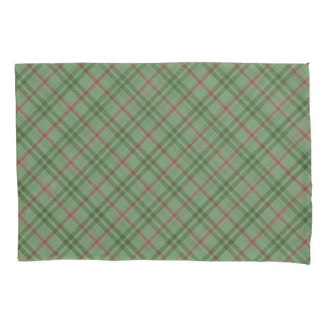 Nostalgic Green Christmas Pillowcase (Front)