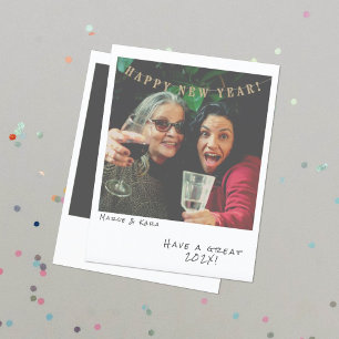 Nostalgic Instant Photo New Year Card