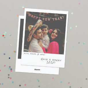Nostalgic Instant Photo New Year Card