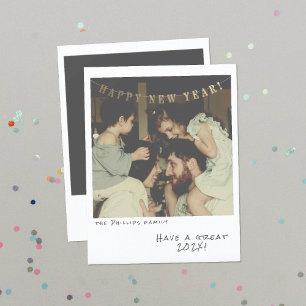 Nostalgic Instant Photo New Year Card