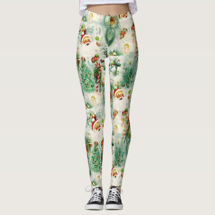 Nostalgic Kitschmas  Leggings