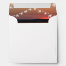 Nostalgic Lake wedding Square Invitation Envelope